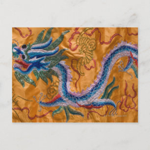 USA, New York, New York City, geborduurd Briefkaart