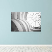 USA, New York, New York City: Het Guggenheim 3 Canvas Afdruk (Insitu (Houten vloer))