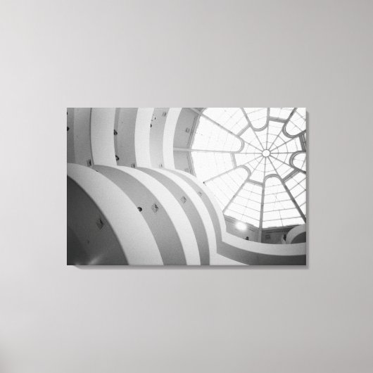 USA, New York, New York City: Het Guggenheim 3 Canvas Afdruk (Voorkant)