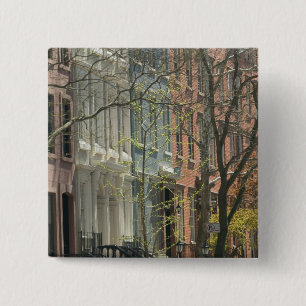 USA, New York, New York City, Manhattan: 18,9 Vierkante Button 5,1 Cm