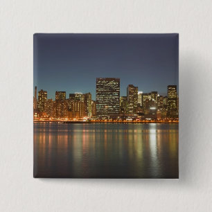USA, New York, New York City, Manhattan: 24 Vierkante Button 5,1 Cm