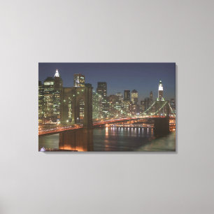USA, New York, New York City, Manhattan: 2 Canvas Afdruk