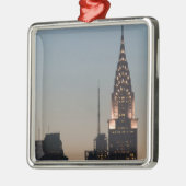 USA, New York, New York City, Manhattan: 3 Metalen Ornament (Links)