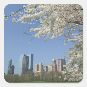 USA, New York, New York City, Manhattan: 4 Vierkante Sticker