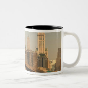 USA, New York, New York City, Manhattan: 9 Tweekleurige Koffiemok