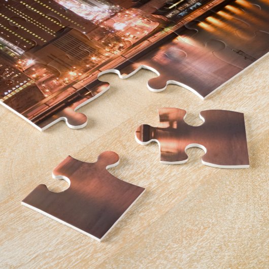 USA, New York, New York City, Manhattan: antenne Legpuzzel (Zijkant)