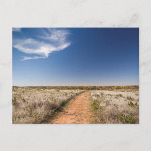 USA, Oklahoma, Black Kettle National Grasslands Briefkaart (Voorkant)