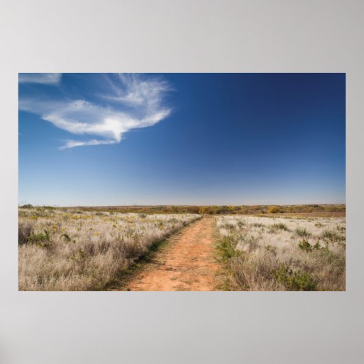 USA, Oklahoma, Black Kettle National Grasslands Poster (Voorkant)