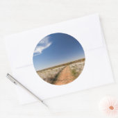 USA, Oklahoma, Black Kettle National Grasslands Ronde Sticker (Envelop)