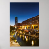 USA, Oklahoma, Oklahoma City, Bricktown Poster (Voorkant)