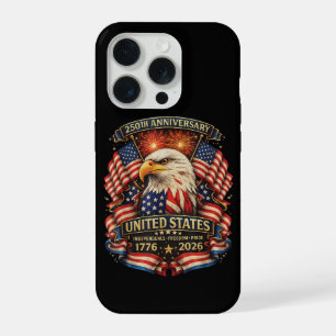 USA Onafhankelijkheid 250e Verjaardag 1776 2026 iPhone 15 Pro Case