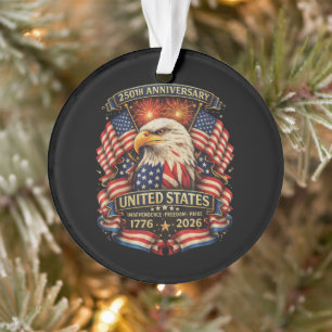 USA Onafhankelijkheid 250e Verjaardag 1776 2026 Ornament