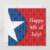 USA Onafhankelijkheidsdag 4 juli aangepaste uitnod Kaart (Voorkant)
