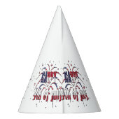 USA Onafhankelijkheidsdag Gelukkig 4th van juli Feesthoedjes (Achterkant)