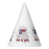 USA Onafhankelijkheidsdag Gelukkig 4th van juli Feesthoedjes (Links)