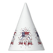 USA Onafhankelijkheidsdag Gelukkig 4th van juli Feesthoedjes (Rechts)