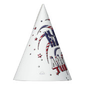 USA Onafhankelijkheidsdag Gelukkig 4th van juli Feesthoedjes (Links)