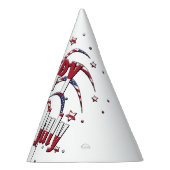 USA Onafhankelijkheidsdag Gelukkig 4th van juli Feesthoedjes (Rechts)