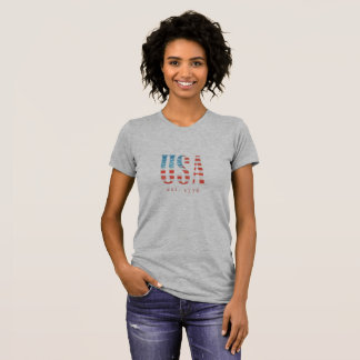 USA Opgericht 1776 Amerikaanse Vlag T-shirt