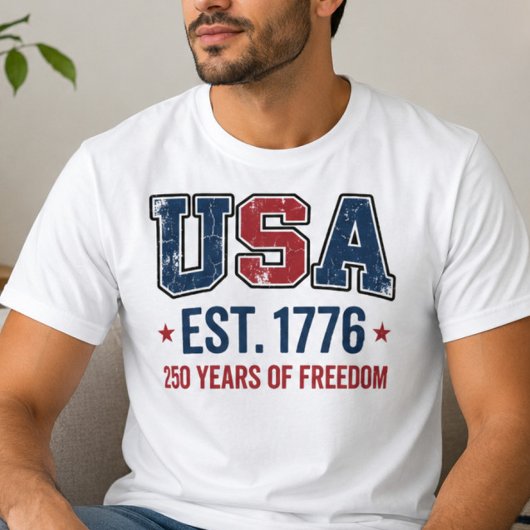 USA Opgericht 1776 Vrijheidsshirt T-shirt