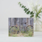 USA, Oregon, Bend. A dilapidated old bike Briefkaart (Staand voorkant)
