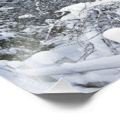 USA, Oregon, Clackamas County. verse sneeuw Foto Afdruk (Hoek)