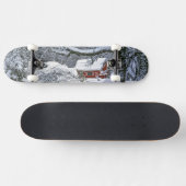 USA, Oregon, Clackamas County. verse sneeuw Skateboard (Horizontaal)