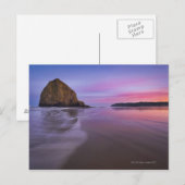 USA, Oregon, Clatsop County, Haystack Rock en Briefkaart (Voorkant / Achterkant)
