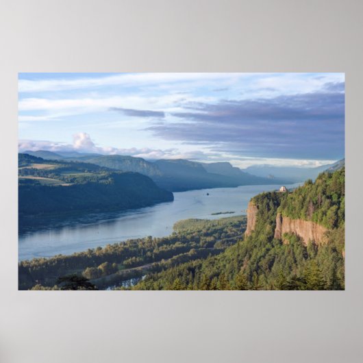 USA, Oregon, Columbia River Gorge, Vista House Poster (Voorkant)