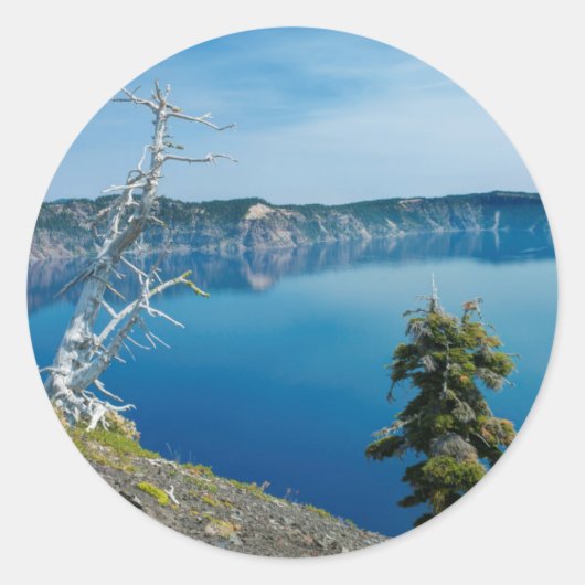 USA, Oregon, Crater Lake National Park 4 Ronde Sticker (Voorkant)