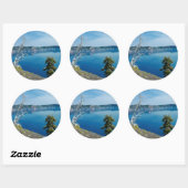 USA, Oregon, Crater Lake National Park 4 Ronde Sticker (Vel)
