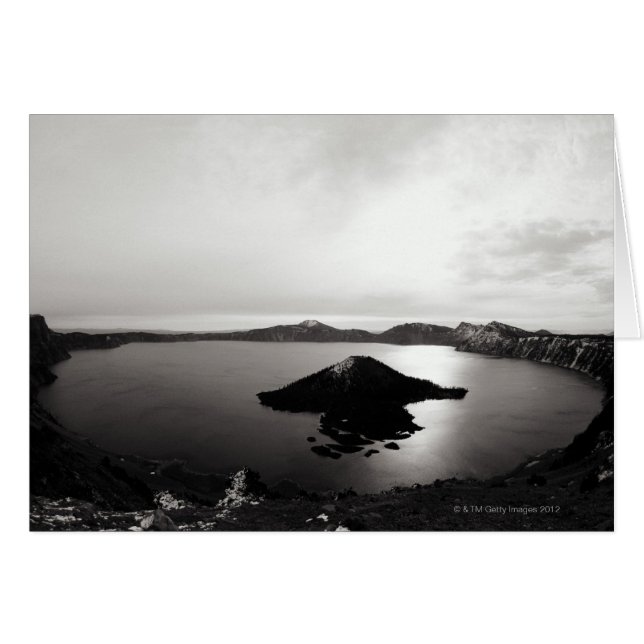 USA, Oregon, Crater Lake, Wizard Island (Voorkant Horizontaal)
