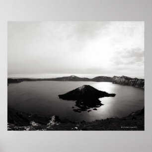 USA, Oregon, Crater Lake, Wizard Island Poster