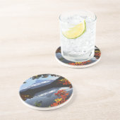 USA, Oregon, Mt. Hood National Forest. Zandsteen Onderzetter (Zijkant)