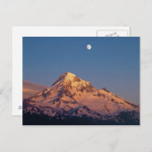 USA, Oregon, Mt Hood. Sunset creëer alpenglow Briefkaart (Voorkant / Achterkant)