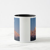 USA, Oregon, Mt Hood. Sunset creëer alpenglow Mok (Midden)