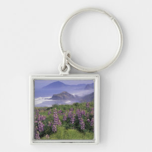 USA, Oregon, Nesika Beach. Lupine en Oregon Sleutelhanger