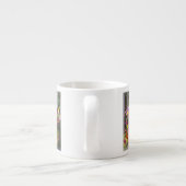 USA, Oregon, Portland. Antiek enamelware Espresso Kop (Achterkant)