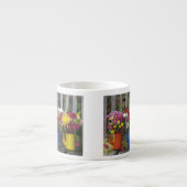 USA, Oregon, Portland. Antiek enamelware Espresso Kop (Voorkant)