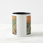 USA, Oregon, Portland. Houten brug en esdoorn Mok (Midden)