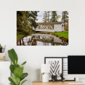 USA, Oregon, Scio, Hannah Bridge Poster (Thuiskantoor)