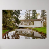USA, Oregon, Scio, Hannah Bridge Poster (Voorkant)
