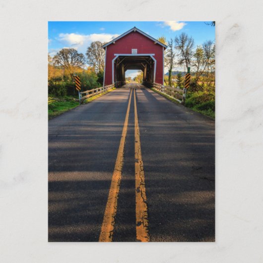 USA, Oregon, Scio, Shimanek Bridge 2 Briefkaart (Voorkant)