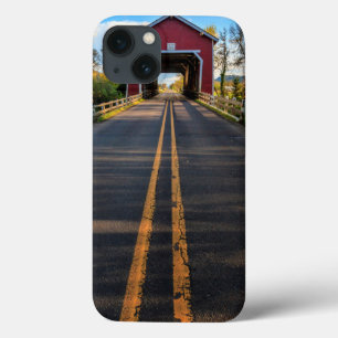USA, Oregon, Scio, Shimanek Bridge 2 iPhone 13 Hoesje