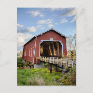 USA, Oregon, Scio, Shimanek Bridge Briefkaart