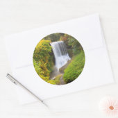 USA, Oregon, Silver Herfst State Park 3 Ronde Sticker (Envelop)
