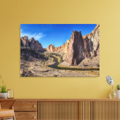 USA, Oregon, Smith Rock State Park Canvas Afdruk (Insitu (Woonkamer))