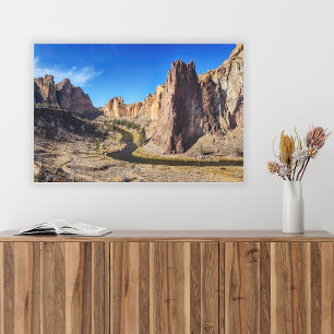 USA, Oregon, Smith Rock State Park Canvas Afdruk