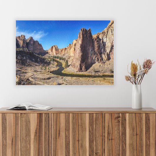 USA, Oregon, Smith Rock State Park Canvas Afdruk