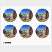 USA, Oregon, Smith Rock State Park Ronde Sticker (Vel)